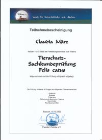 Seminar, Tierschutz-Sachkundepr&uuml;fung Katze 001